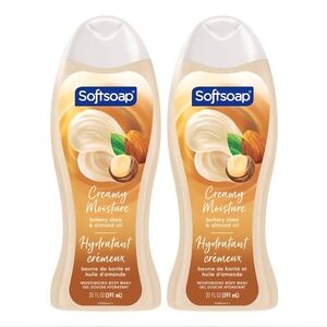 (2) Softsoap Buttery Shea & Almond Oil Body Wash, 20 oz